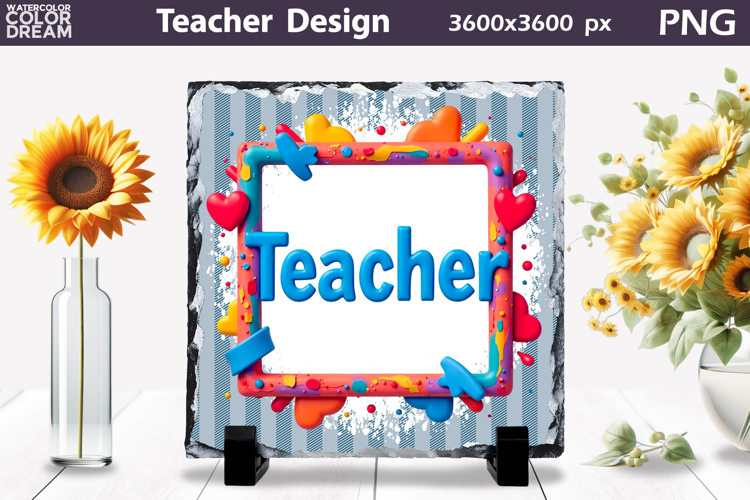 Teacher Sublimation Design | Teacher Slate Design