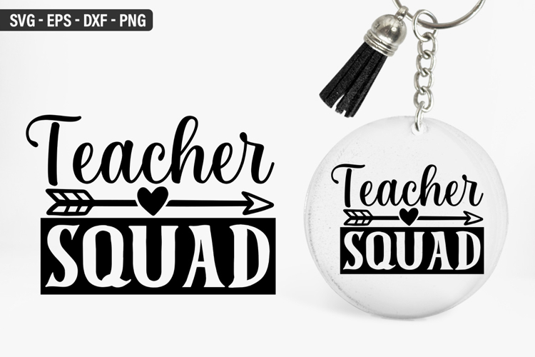 Teacher Keychain Svg Image 22
