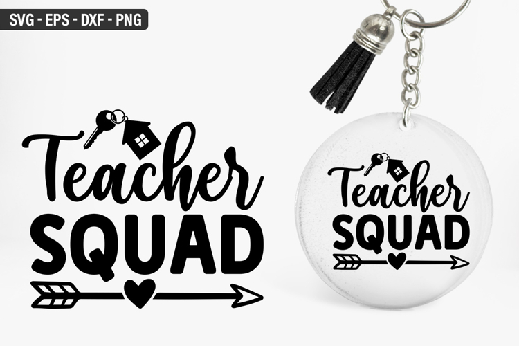 Teacher Keychain Svg Image 18