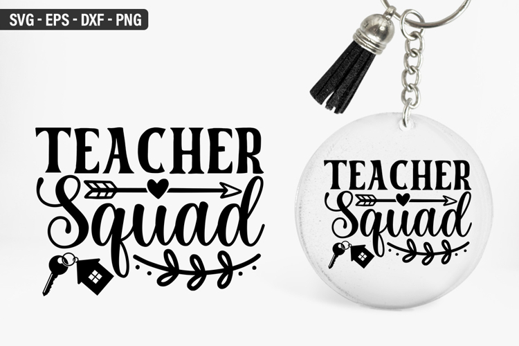 Teacher Keychain Svg Image 21