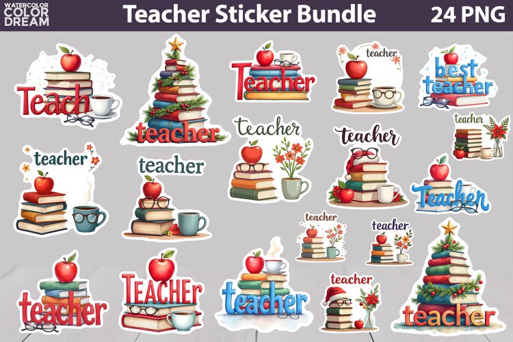 Apple Teacher Clipart Image 17