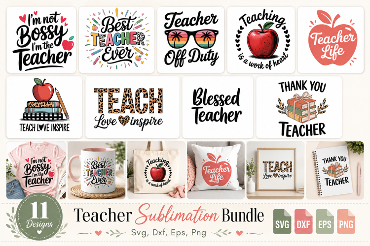 Teacher Sublimation Bundle