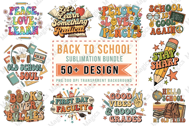 Teacher Sublimation Bundle, Back To School Sublimation