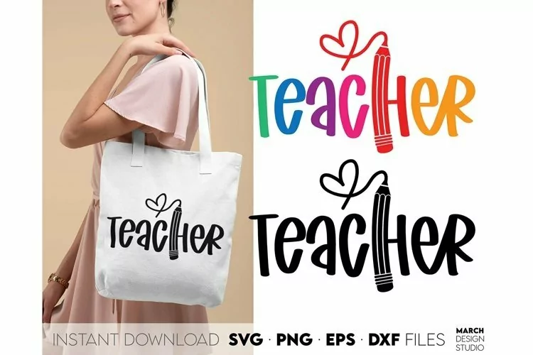 Teacher Heart SVG | Teacher Love SVG