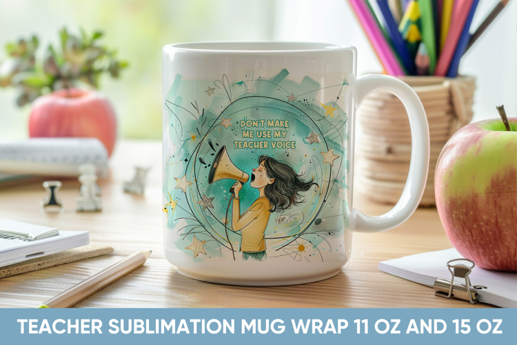 sarcastic mug wrap for teacher, funny mug wrap