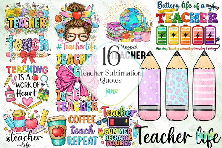 Teacher Sublimation Quotes Png