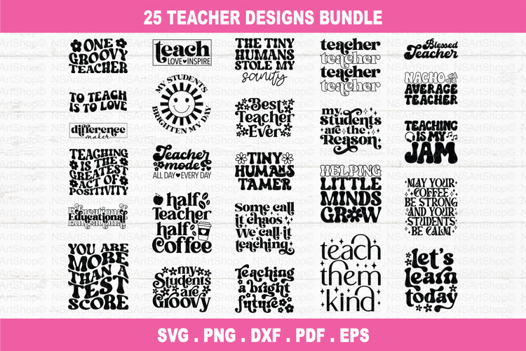 Teacher SVG Bundle, School SVG