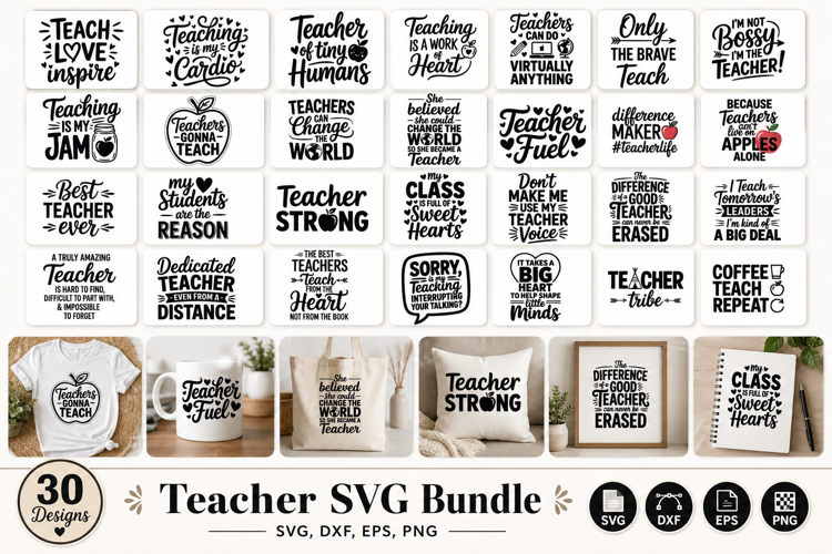 Teacher SVG Bundle