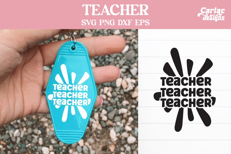 Teacher Keychain Svg Image 8