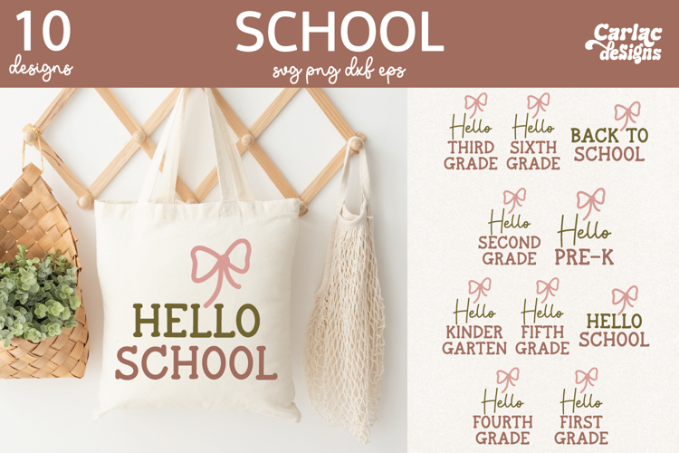 Teacher Tote Bag SVG Bundle