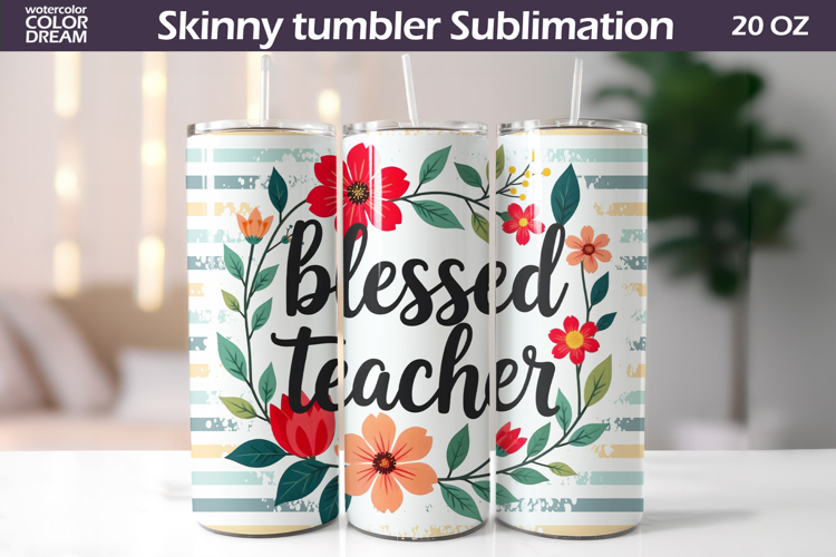 Teacher Tumbler Wrap Image 9