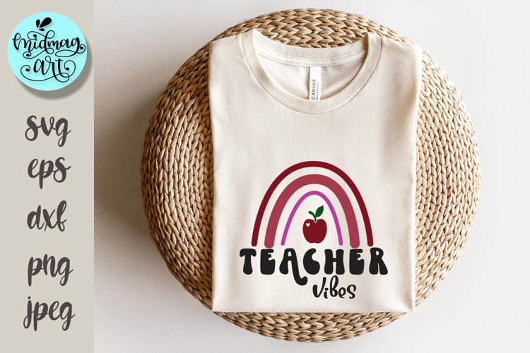 Teacher vibes svg, teacher svg