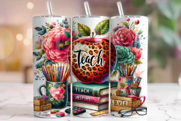 Teacher Tumbler Wrap Sublimation, Teacher Life Tumbler Wrap
