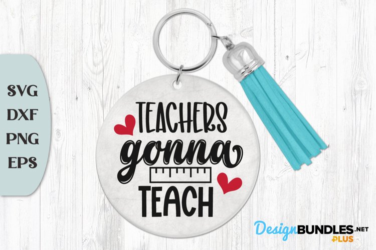 Teacher Keychain Svg Image 13