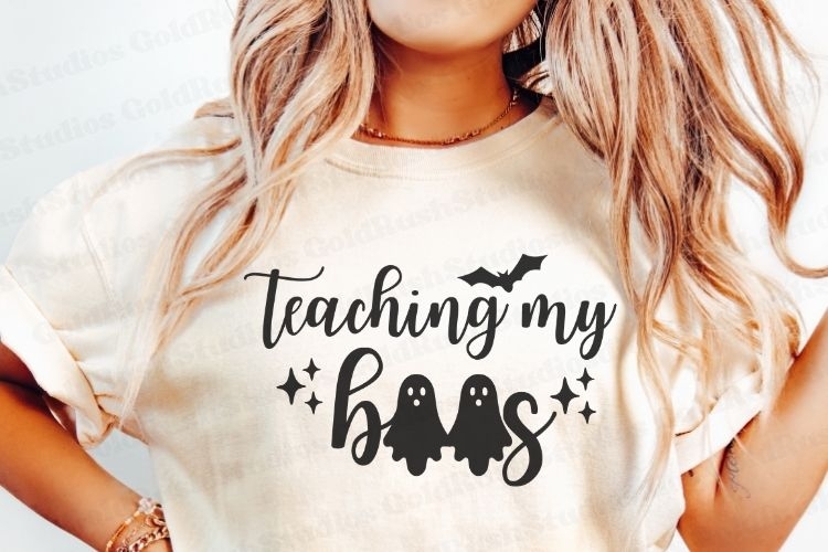 Teaching My Boos SVG - Halloween Teacher Shirt Design