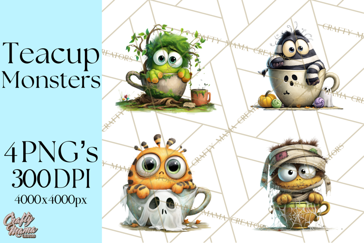 Cute Monster Clipart Image 8
