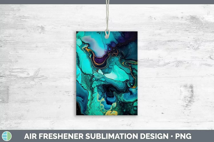 Teal Air Freshener | Sublimation Car Freshener Designs