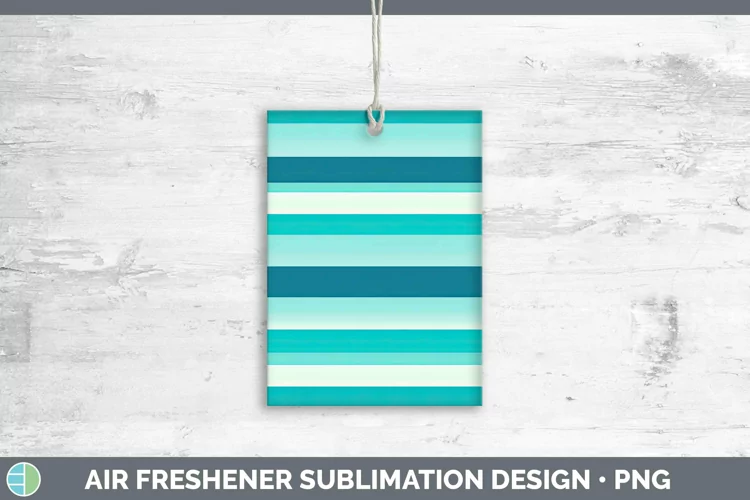 Teal Air Freshener | Sublimation Car Freshener Designs