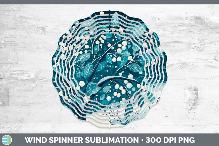 GorgeousTeal Christmas Wind Spinner design.