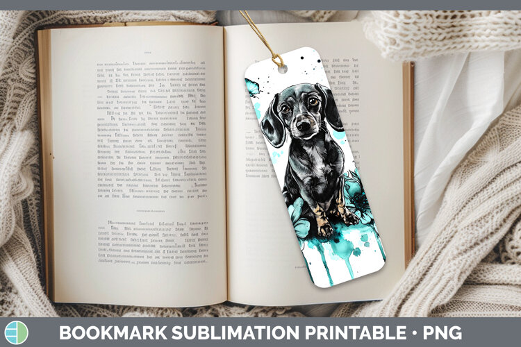 GorgeousTeal Drips Bookmark design.