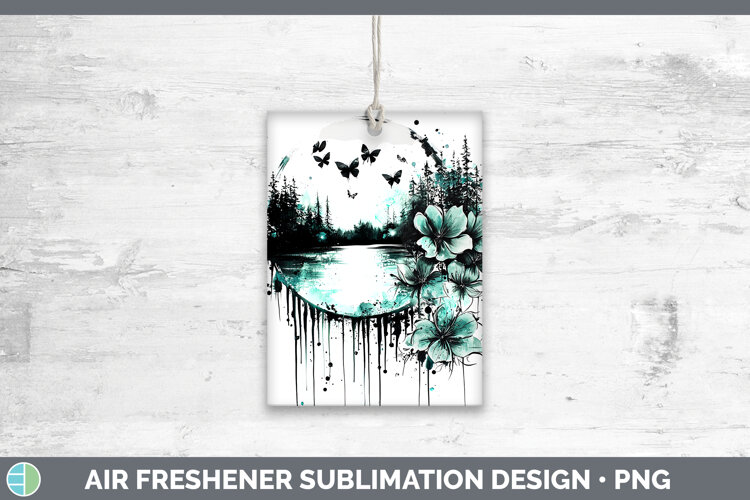 GorgeousTeal Drips Air Freshener design.