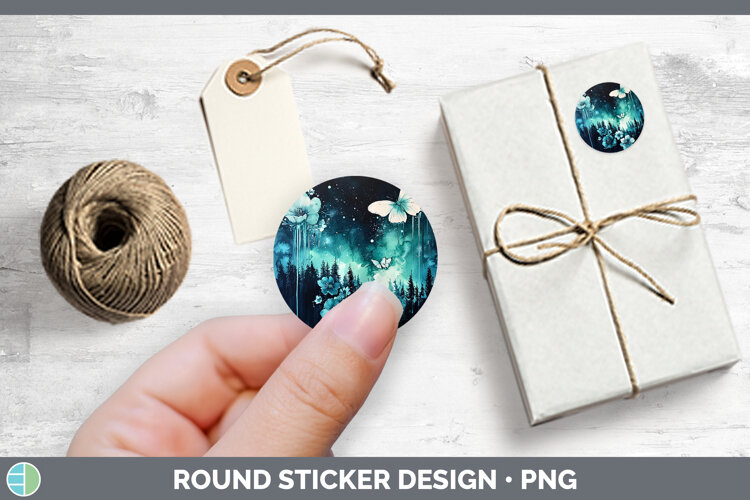 GorgeousTeal Drips Stickers design.
