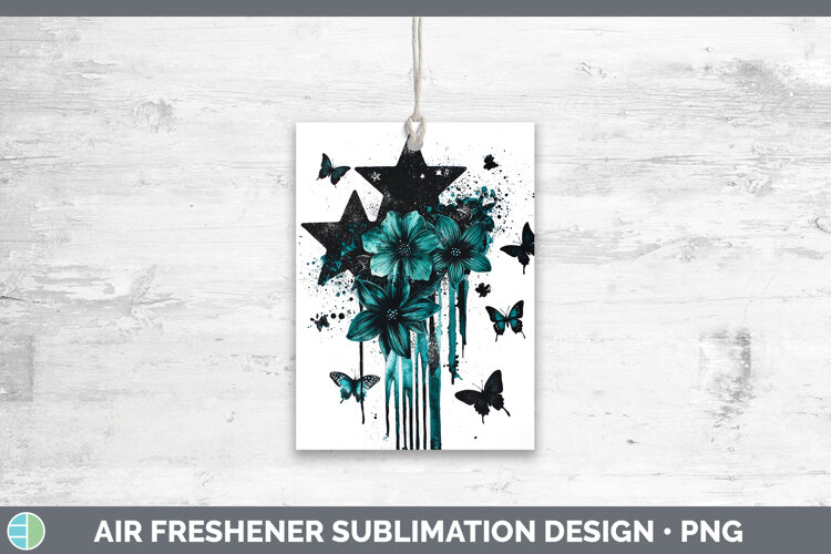 GorgeousTeal Drips Air Freshener design.