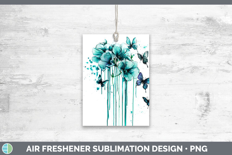 GorgeousTeal Drips Air Freshener design.