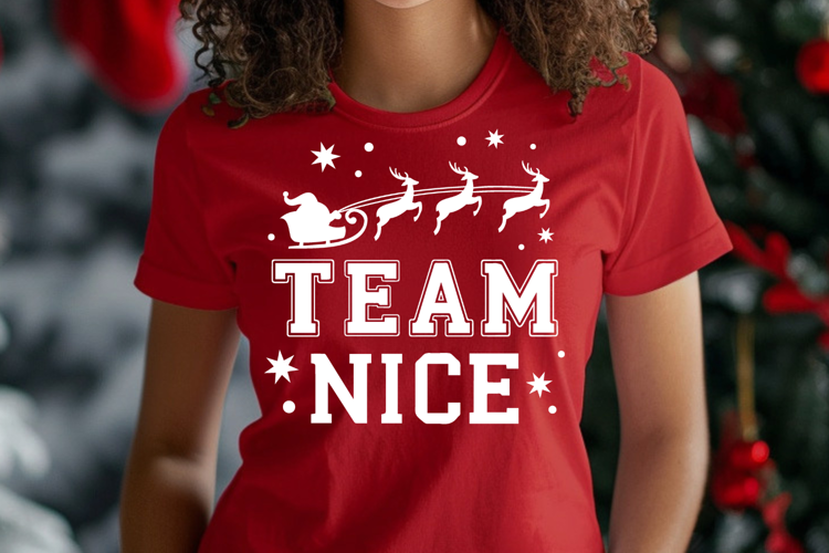 Team Nice Christmas Sports SVG