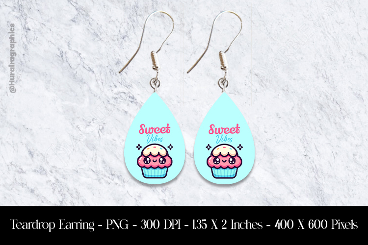 Sweet Vibes Teardrop Earring Sublimation