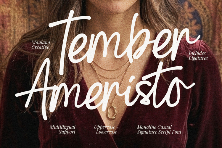 Tember Ameristo Monoline Casual Signature Script