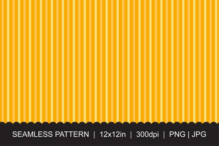Seamless Vertical Stripe Pattern in Orange and Yellow