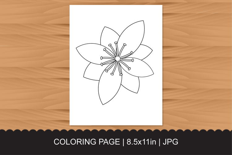 Flower Coloring Pages Image 3