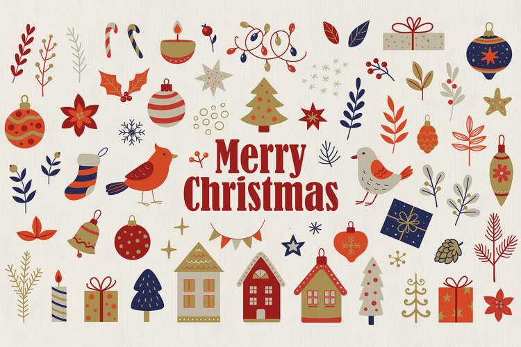 Christmas and New Year Design Kit