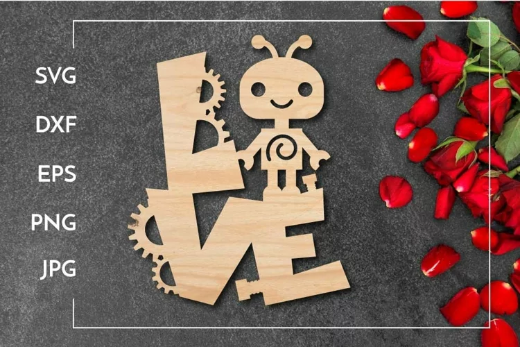 Love Valentine's day Kids decor for Laser cut