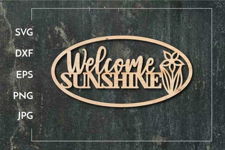 Welcome sunshine - Layered Paper cut - Laser cut