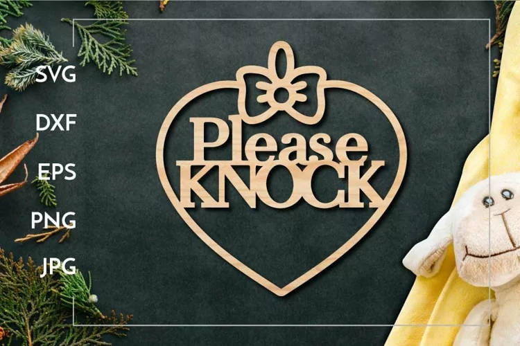 Please knock Kids room Motivational for Laser