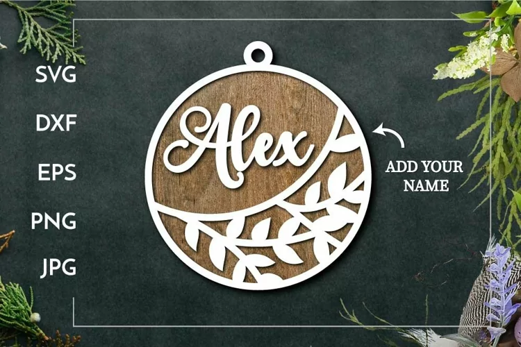 Customizable branch ornament | Layered Laser cut