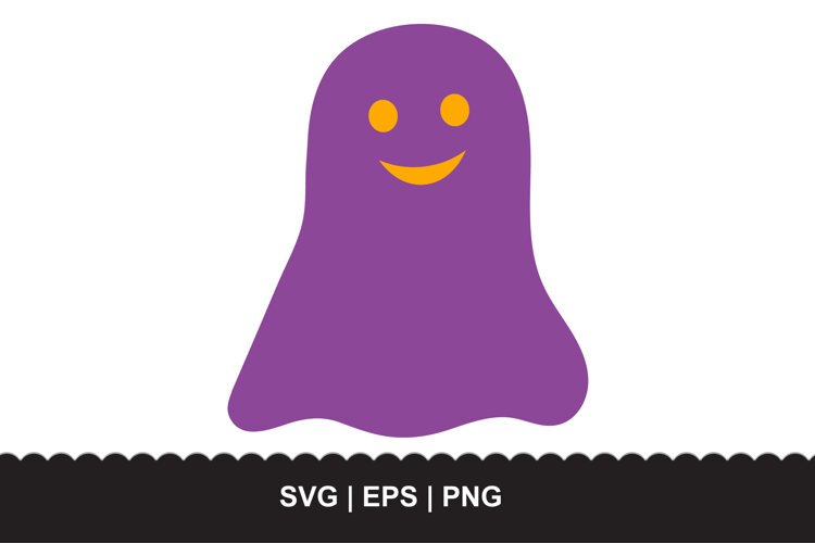 Spooky Halloween Ghost SVG EPS PNG example image 1
