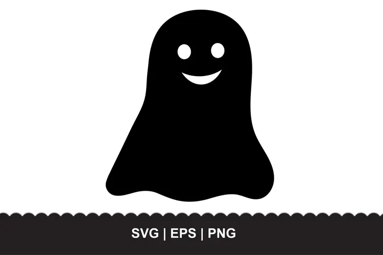 Spooky Halloween Ghost SVG EPS PNG