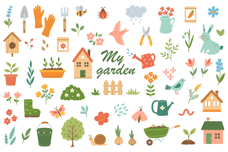 My Garden Vector Design Kit