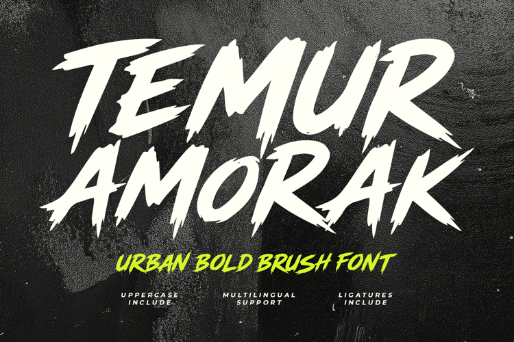 Temur Amorak Urban Bold Brush Font