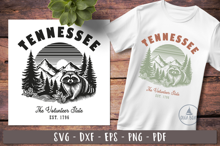 Tennessee svg Vintage United states design