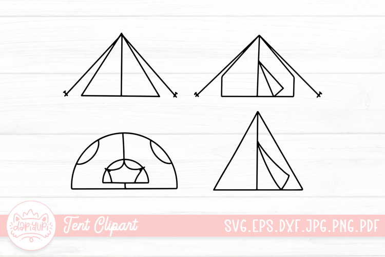 Camp Tent Clipart Image 20