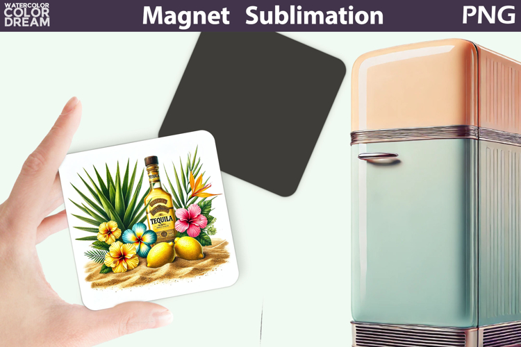 Tequila Magnet | Cocktail Tequila Margarita Sublimation