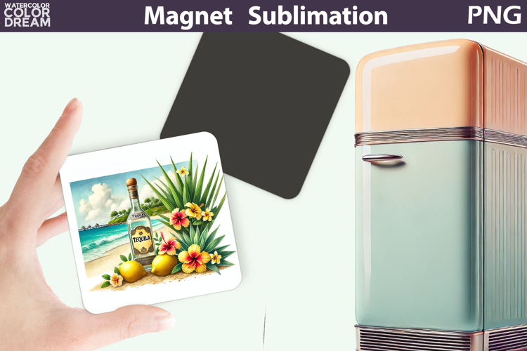 Tequila Magnet | Cocktail Tequila Margarita Sublimation