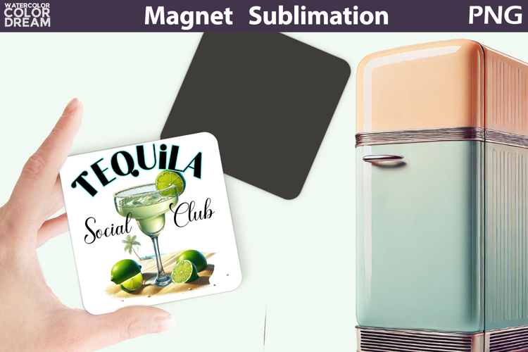 Tequila Magnet | Cocktail Tequila Margarita Sublimation