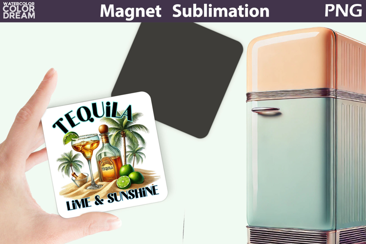 Tequila Magnet | Cocktail Tequila Margarita Sublimation