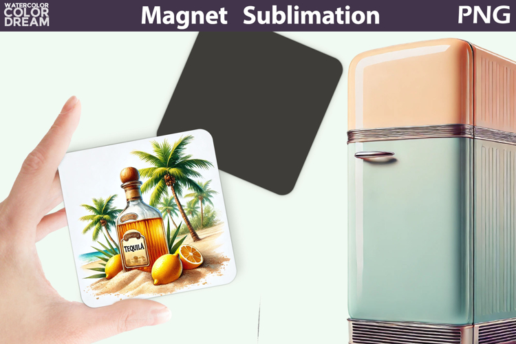 Tequila Magnet | Cocktail Tequila Margarita Sublimation