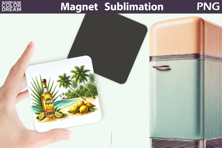 Tequila Magnet | Cocktail Tequila Margarita Sublimation